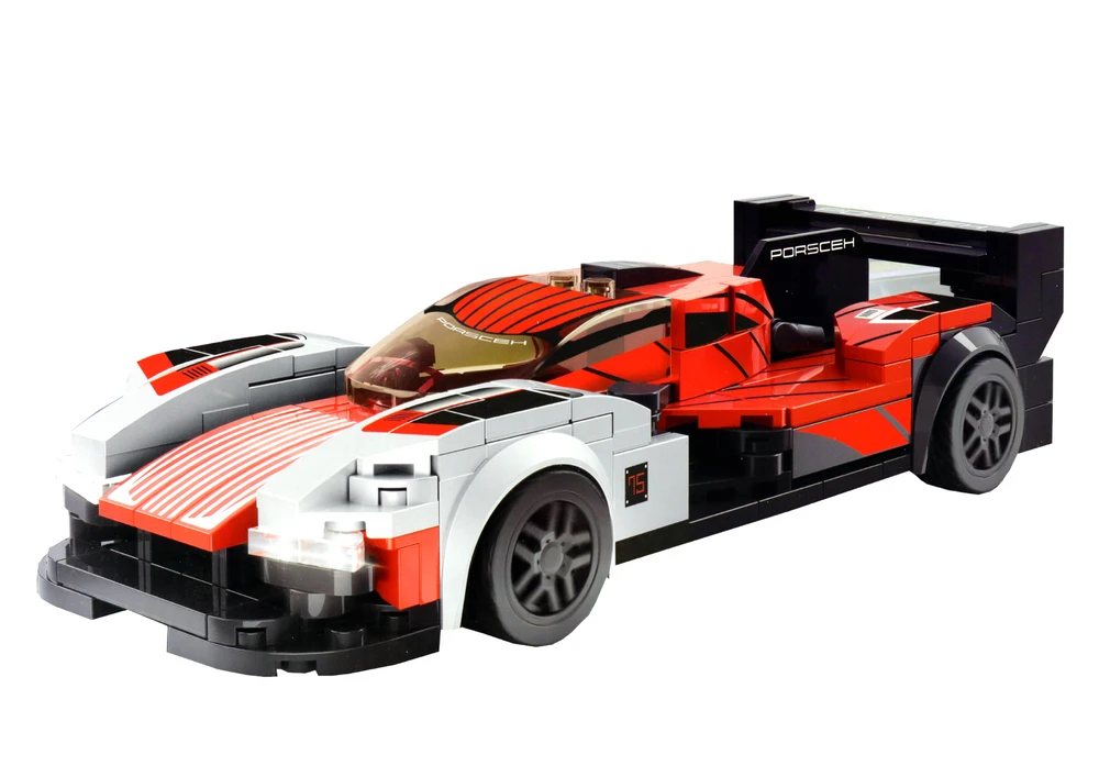 Konstruktorius automobilis - transformeris Lean Toys Porsceh 963, 347d.