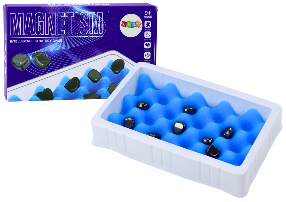 Lean Toys Strateginis stalo žaidimas su magnetiniais akmenimis