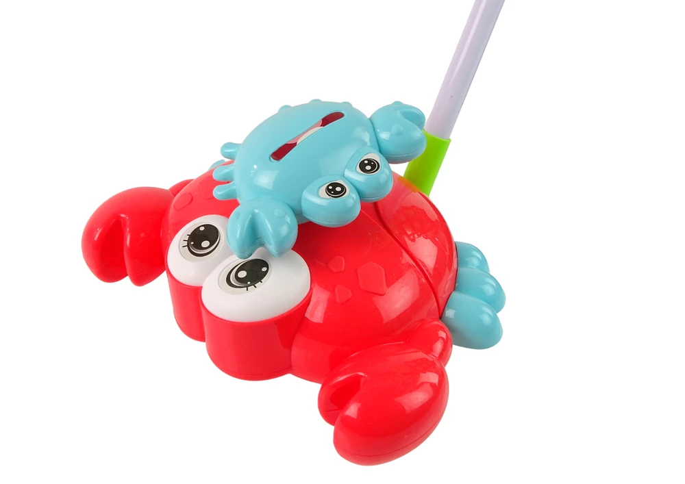 Lean Toys Žaislinis stumdukas krabas su muzika ir šviesomis