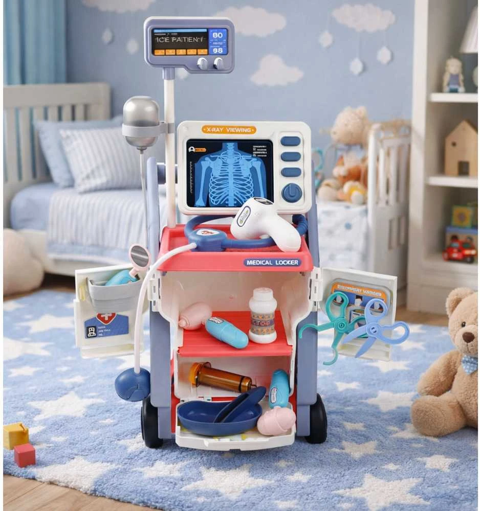 Žaislinis daktaro rinkinys su stovu Lean Toys