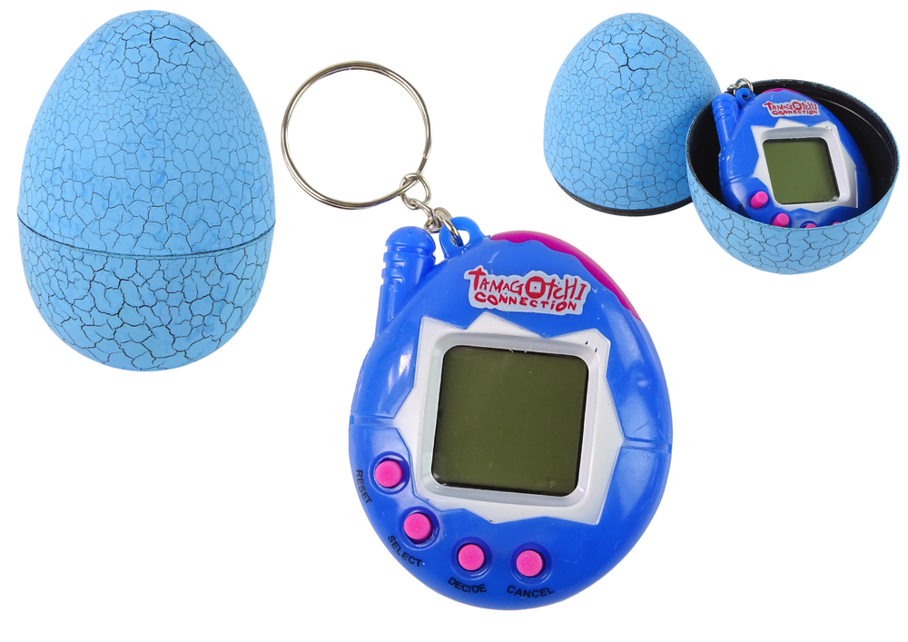 Lean Cars Elektroninis gyvūnėlis Tamagotchi mėlyname kiaušinyje