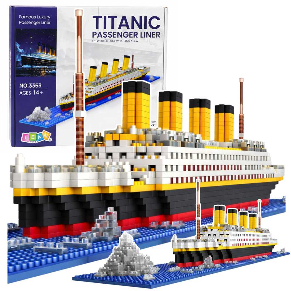 Lean Toys Konstruktorius Laivas Titanic, 1878 detalių