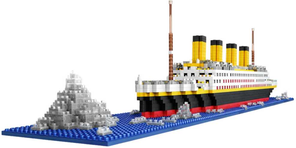 Lean Toys Konstruktorius Laivas Titanic, 1878 detalių
