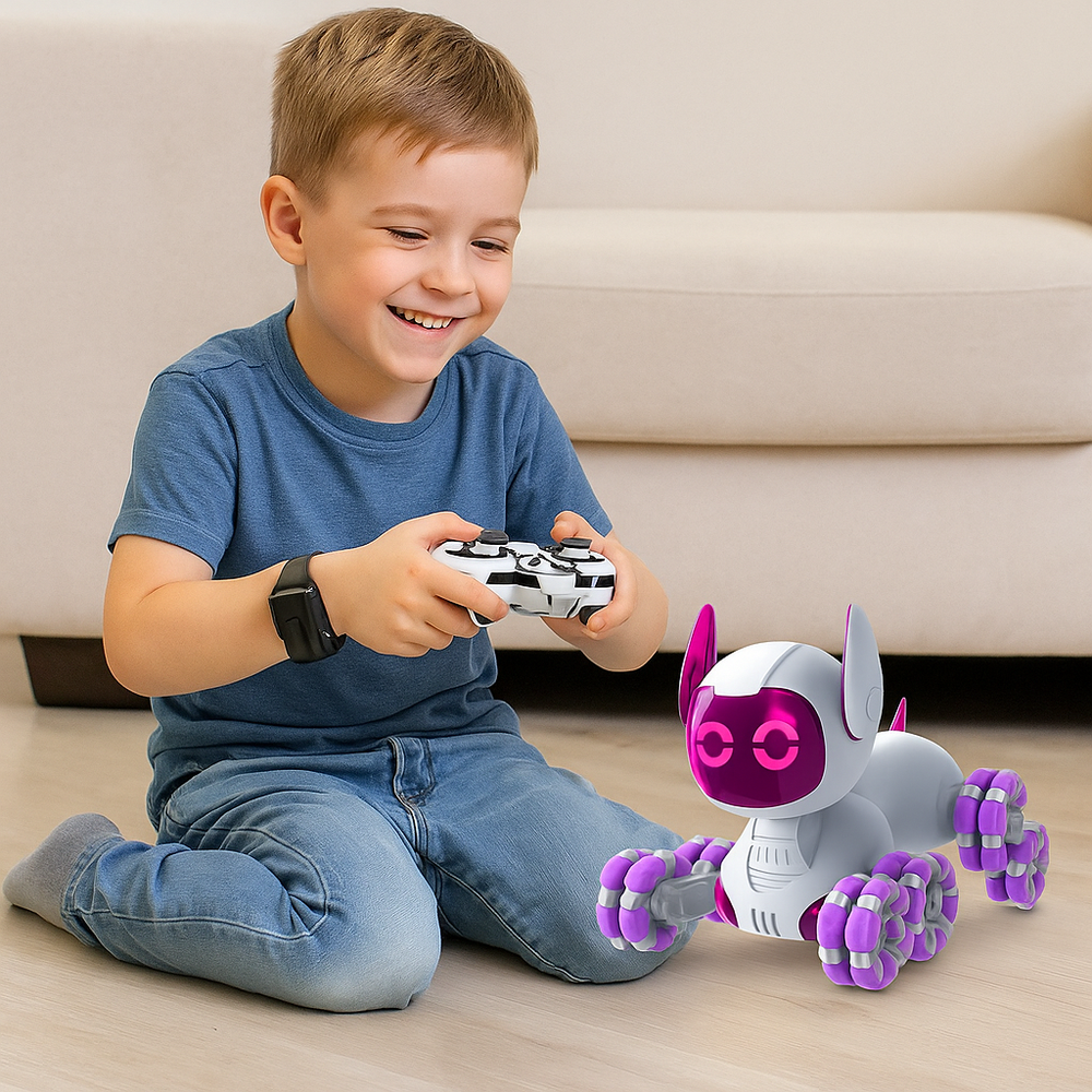 Interaktyvus robotas šuo TOOBY su nuotoliniu valdymu