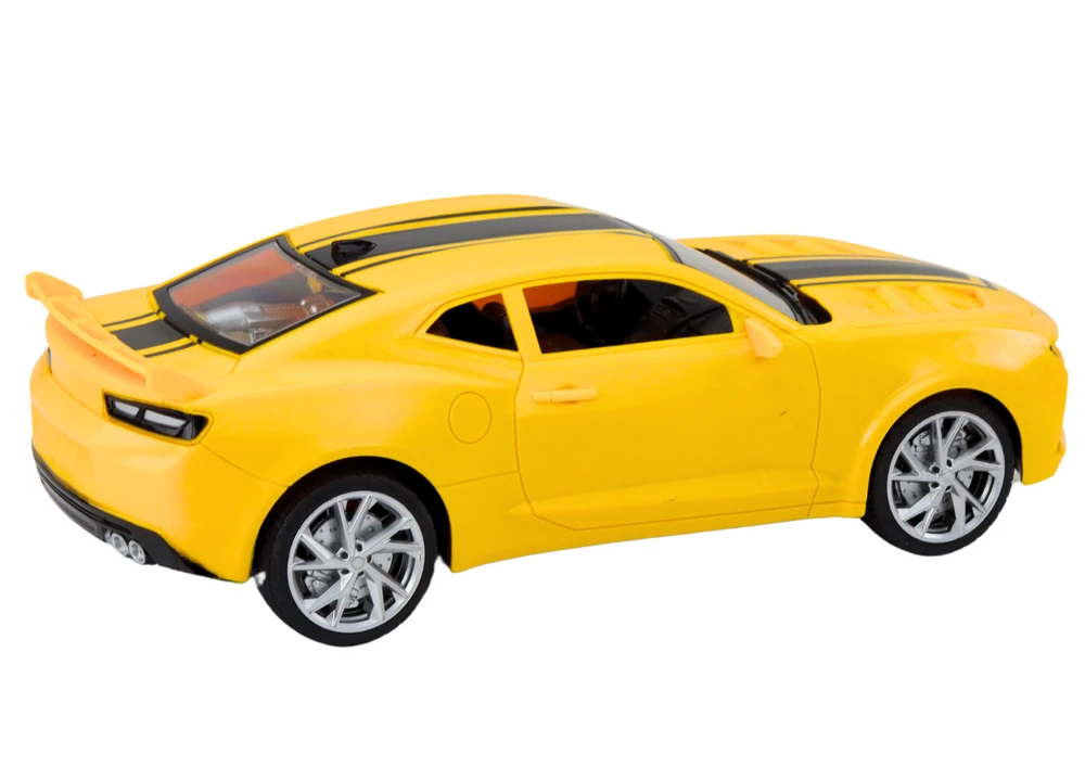 Lean Toys Nuotolinio valdymo sportinis automobilis RC 1:16 geltonas