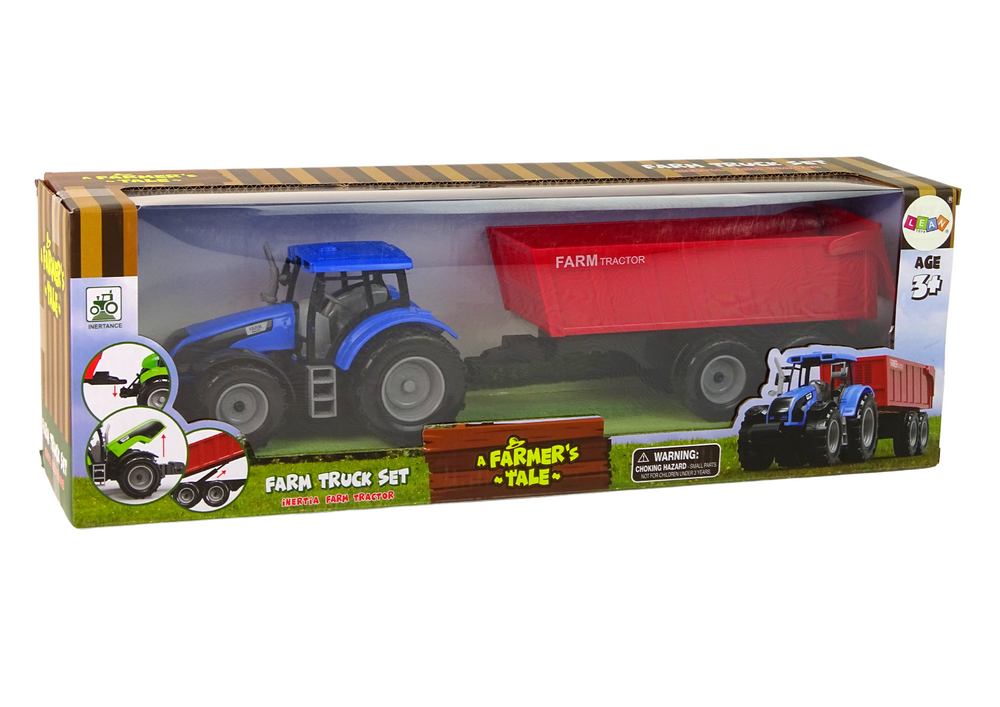 Traktorius su priekaba Lean Toys