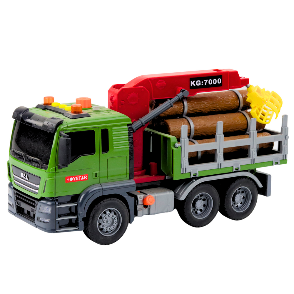 Cieżarówka Medienos transportavimo sunkvežimis su kranu, 1:14