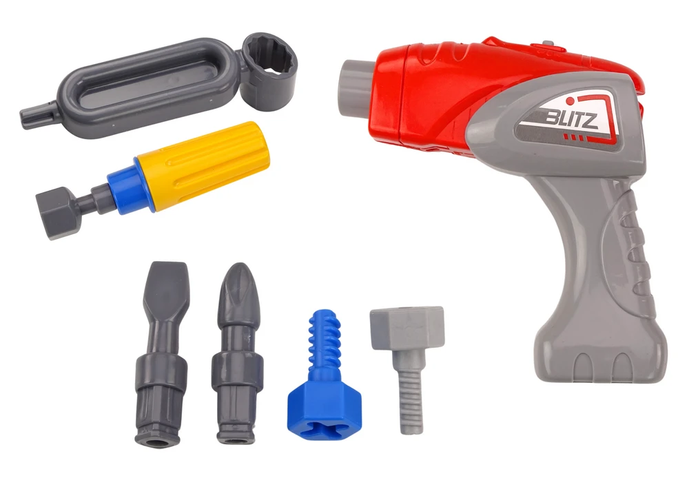 Lean Toys Žaislinis sunkvežimis su kranu ir įrankiais vaikams