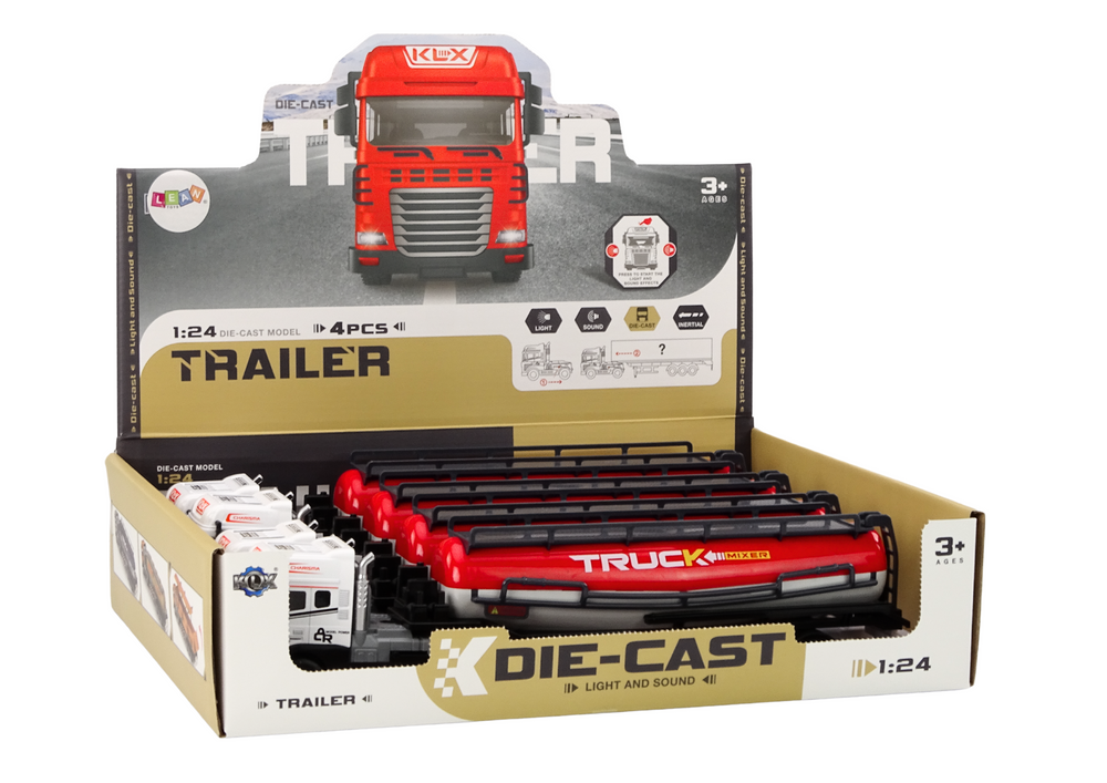 Cieżarówka Sunkvežimis su Cisterna 1:24 Mastelio Modelis