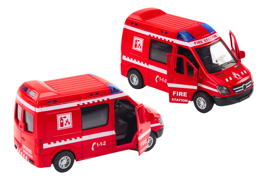 Lean Toys Gaisrinės automobilis 1:32 su šviesomis ir garsais