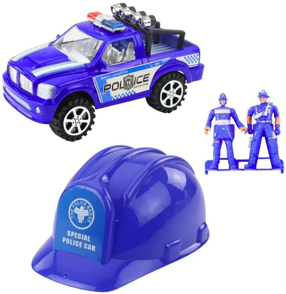 Lean Toys Gaisrininko Žaidimų Rinkinys su Priekaba