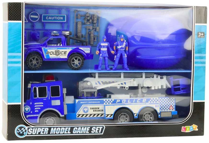 Lean Toys Gaisrininko Žaidimų Rinkinys su Priekaba