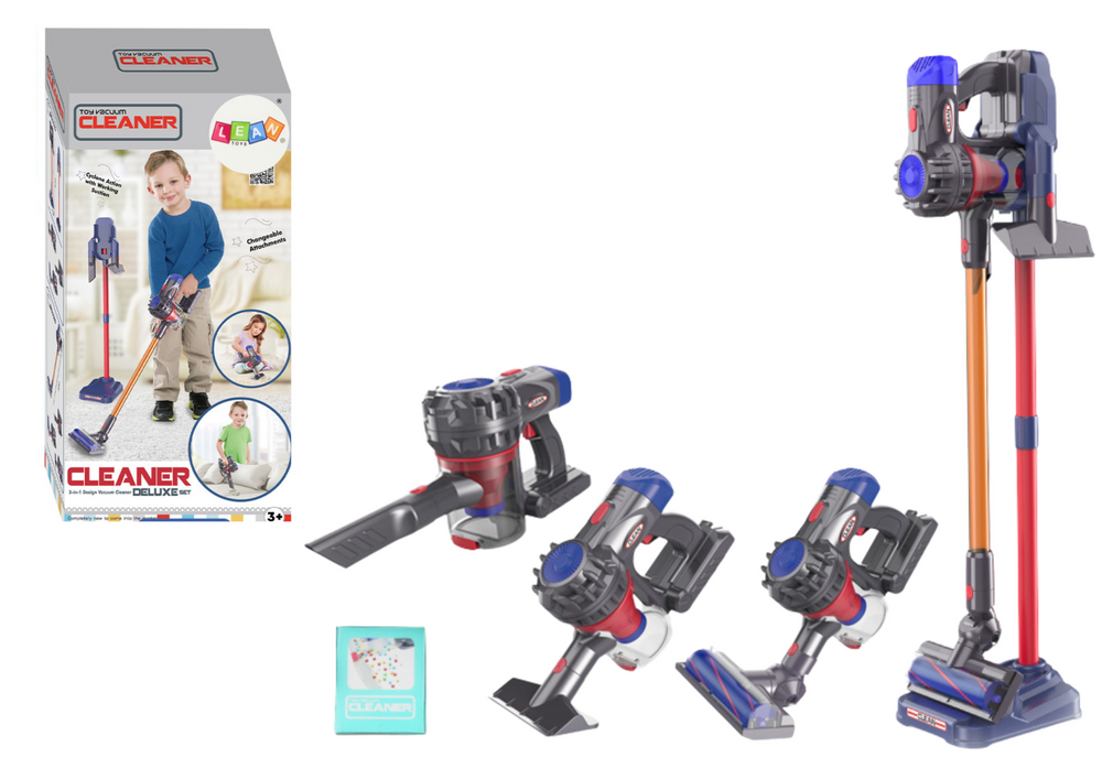 Lean Toys Žaislinis dulkių siurblys vaikams su šviesomis ir garsais
