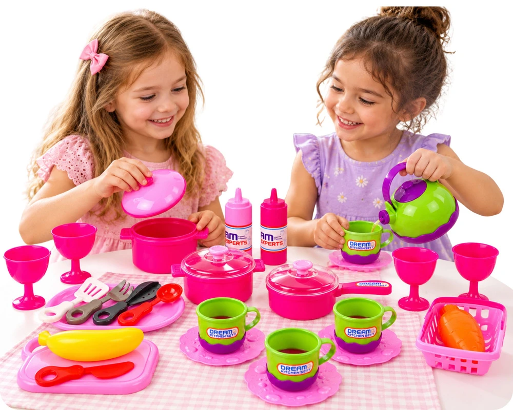 Žaislinis indų rinkinys vaikams Lean Toys 31 dalis