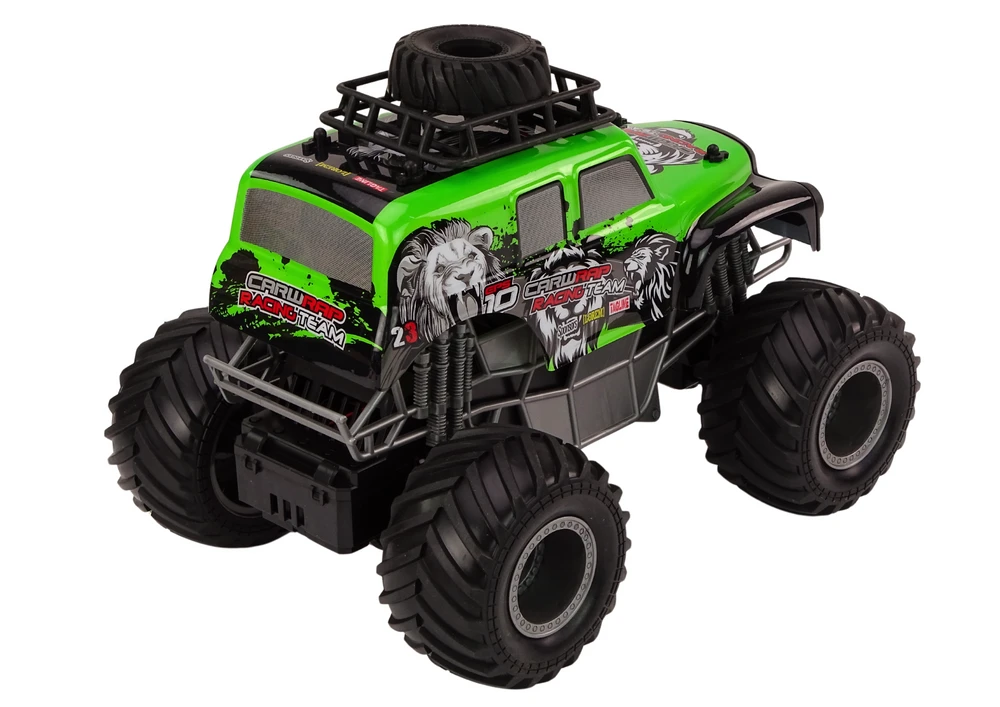 Lean Toys Nuotoliniu būdu valdomas automobilis 1:16 Žalias