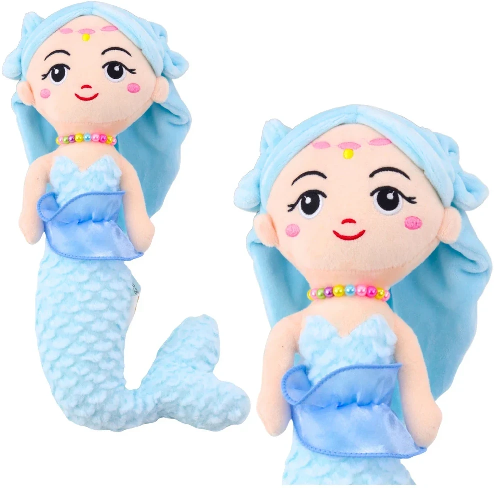 Lean Toys Pliušinis žaislas - mėlyna undinėlė, 32 cm