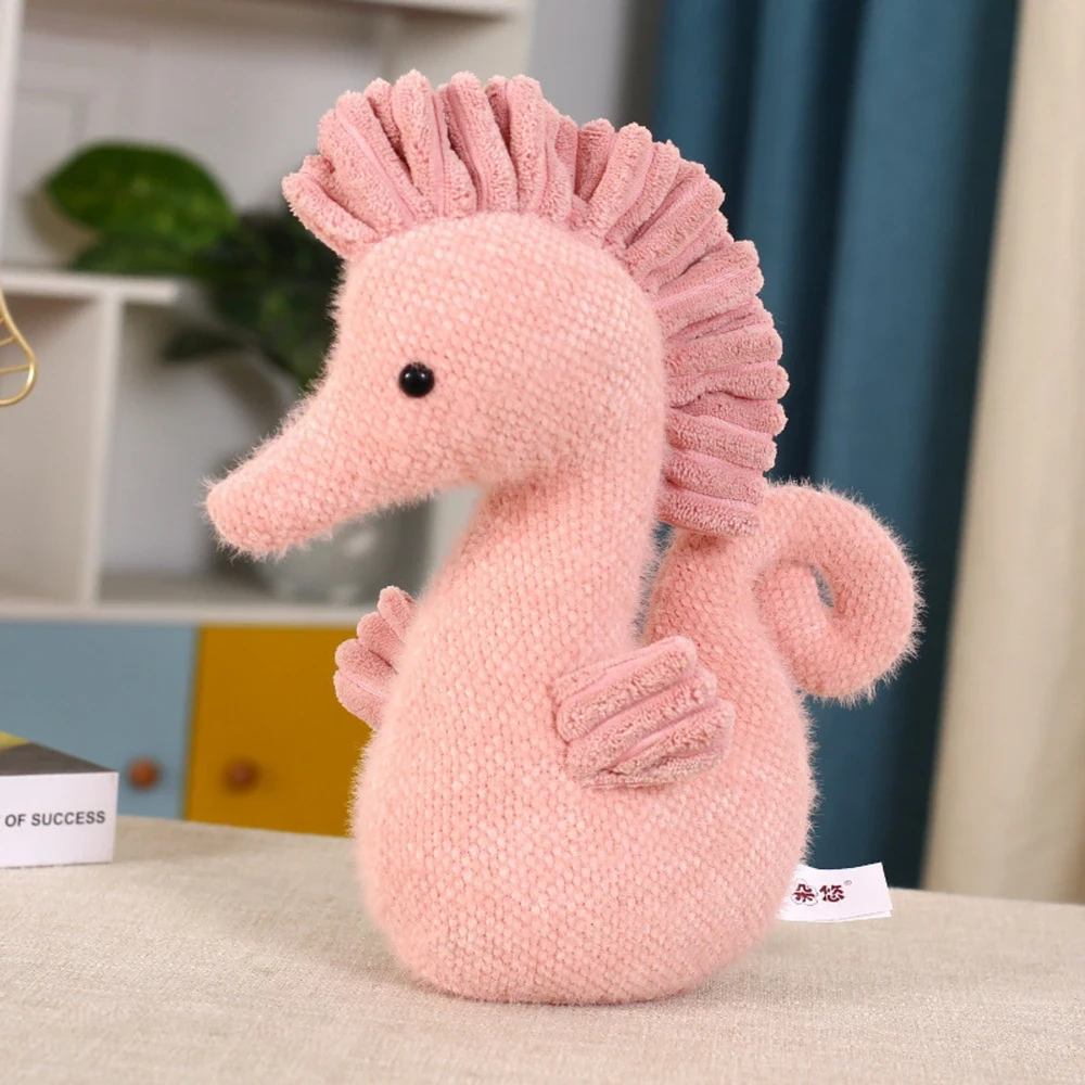 Lean Toys Pliušinis žaislas - rožinis jūrų arkliukas, 25 cm