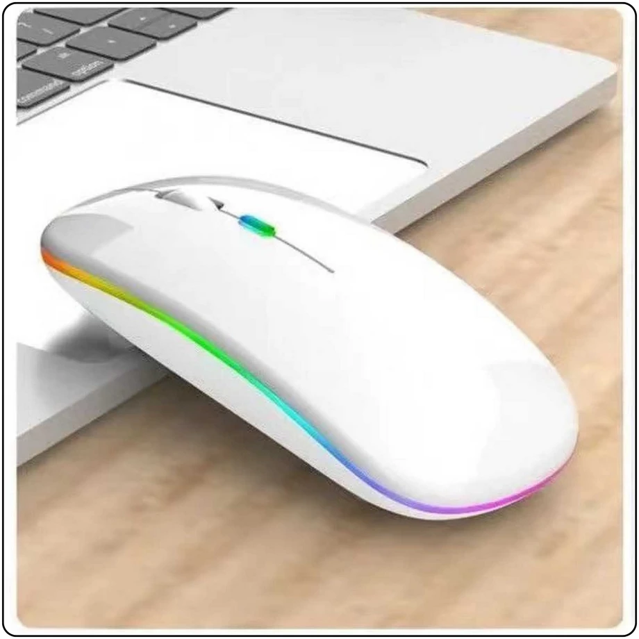 Lean Belaidė ergonominė balta pelė