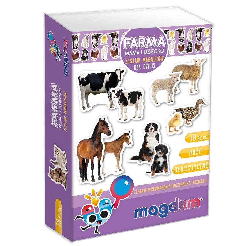 Rinkinys magnesów vaikams Maksik MV6032-08 Farma