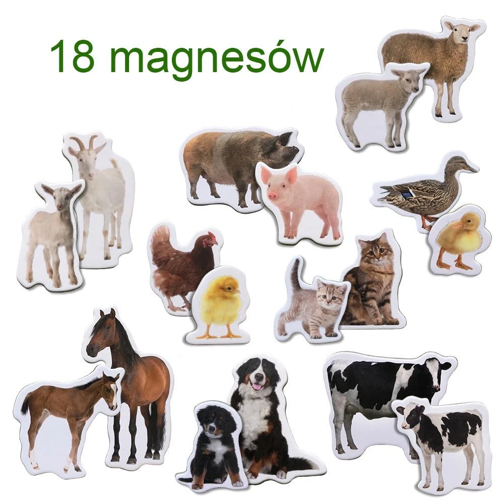 Rinkinys magnesów vaikams Maksik MV6032-08 Farma