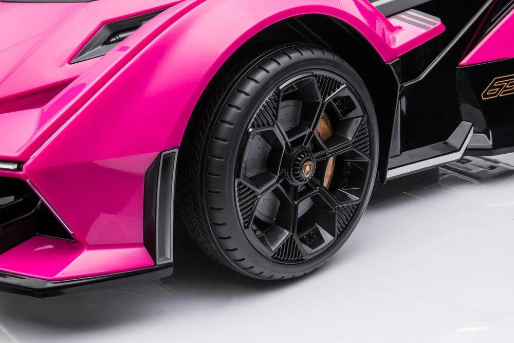 Lean Cars Vienvietis elektromobilis vaikams Lamborghini GT HL528, rožinis