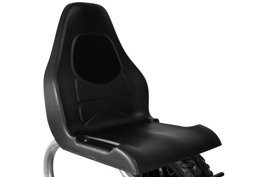 Lean Cars Gokartas su pedalais B012, juodas, 134x72x91 cm