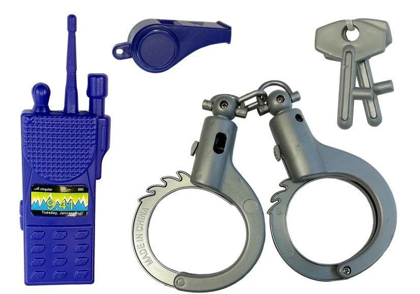 Lean Toys Policijos žaidimų rinkinys su M4 automatu