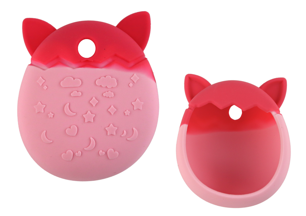 Lean Toys Tamagotchi rožinis silikoninis dėklas