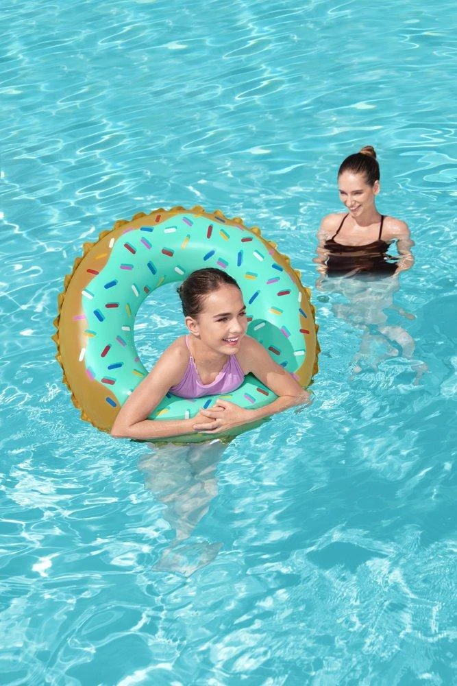 Pripučiamas ratas Bestway Donut 36300, rudas/žalias, 910 mm