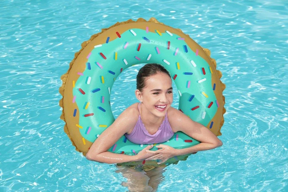 Pripučiamas ratas Bestway Donut 36300, rudas/žalias, 910 mm