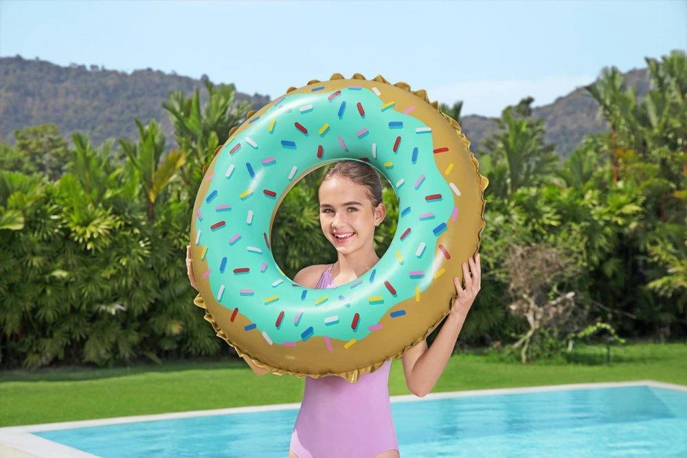 Pripučiamas ratas Bestway Donut 36300, rudas/žalias, 910 mm