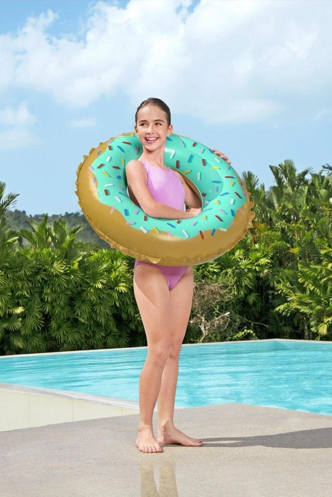 Pripučiamas ratas Bestway Donut 36300, rudas/žalias, 910 mm