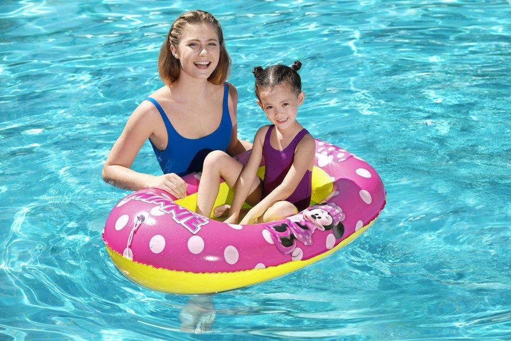 Pripučiama valtelė vaikams Bestway Minnie, rožinė