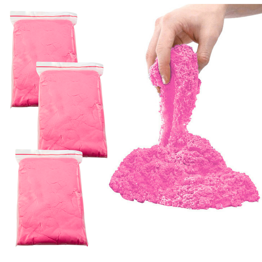 Dėlionė Lean Toys Kinetinio Smėlio Rinkinys 3kg su Formelėmis ir Pripučiama Lenta