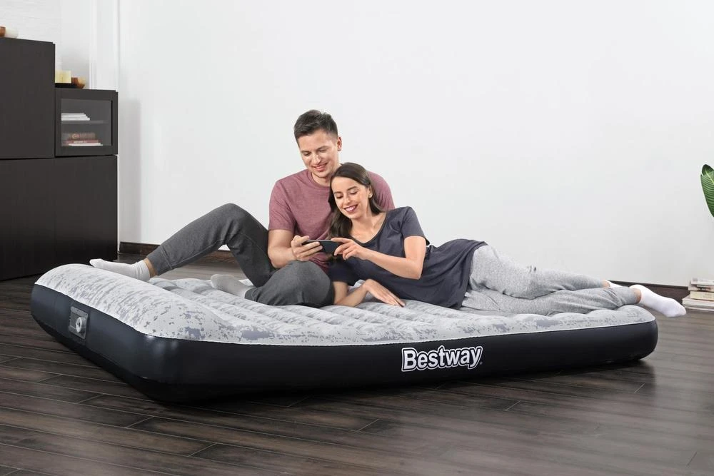 „Bestway dvivietis čiužinys Veliūrinis karalienė 203 x 152 x 30 cm 67836“
