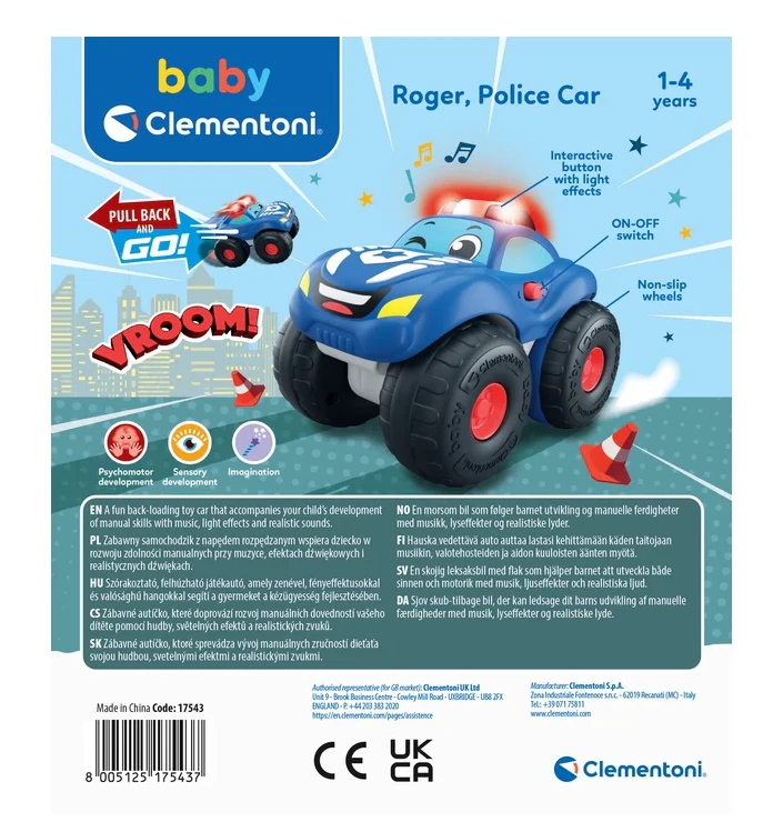 Clementoni Policijos automobilis 16 × 18 × 11 cm