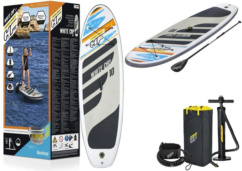 Bestway Hydro-Force Baltas Cap Set Pripučiama irklentė, 305x84x12cm
