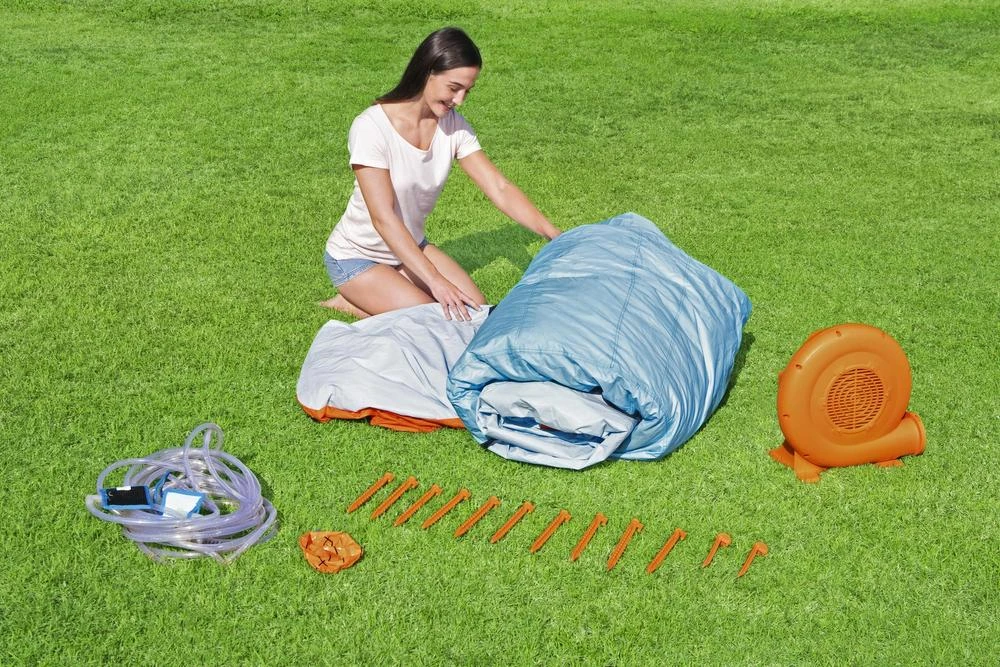 Bestway didžiulė VANDENS ŽAIDIMŲ AIKŠTELĖ 551x502x265cm čiuožykla 53377