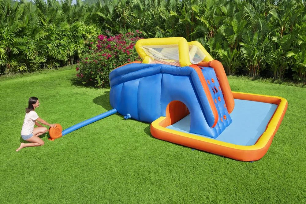Bestway didžiulė VANDENS ŽAIDIMŲ AIKŠTELĖ 551x502x265cm čiuožykla 53377
