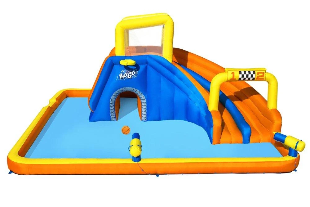 Bestway didžiulė VANDENS ŽAIDIMŲ AIKŠTELĖ 551x502x265cm čiuožykla 53377