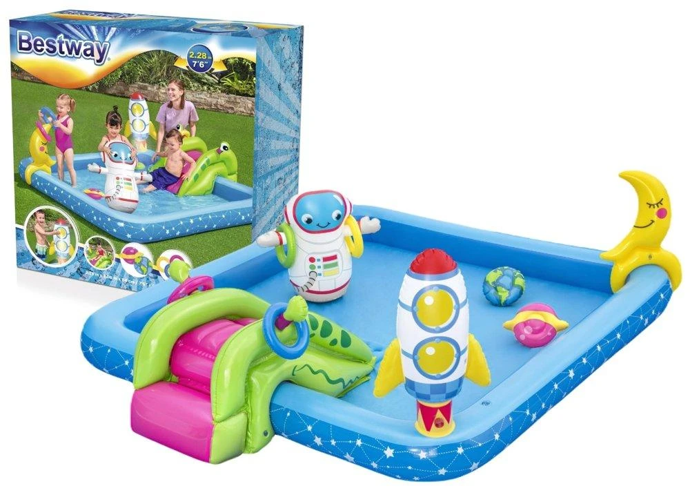 BESTWAY pripučiamas žaidimų centras Little Astronaut, 2.28m x 2.06m x 0.84m, 53126