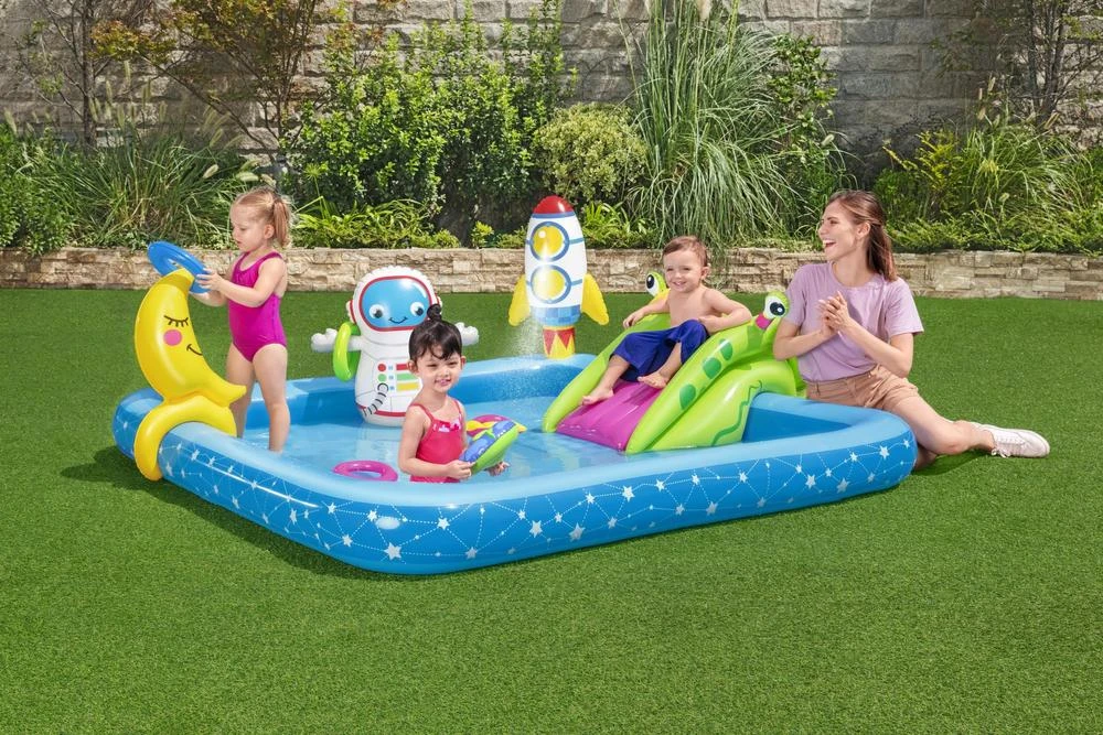 BESTWAY pripučiamas žaidimų centras Little Astronaut, 2.28m x 2.06m x 0.84m, 53126