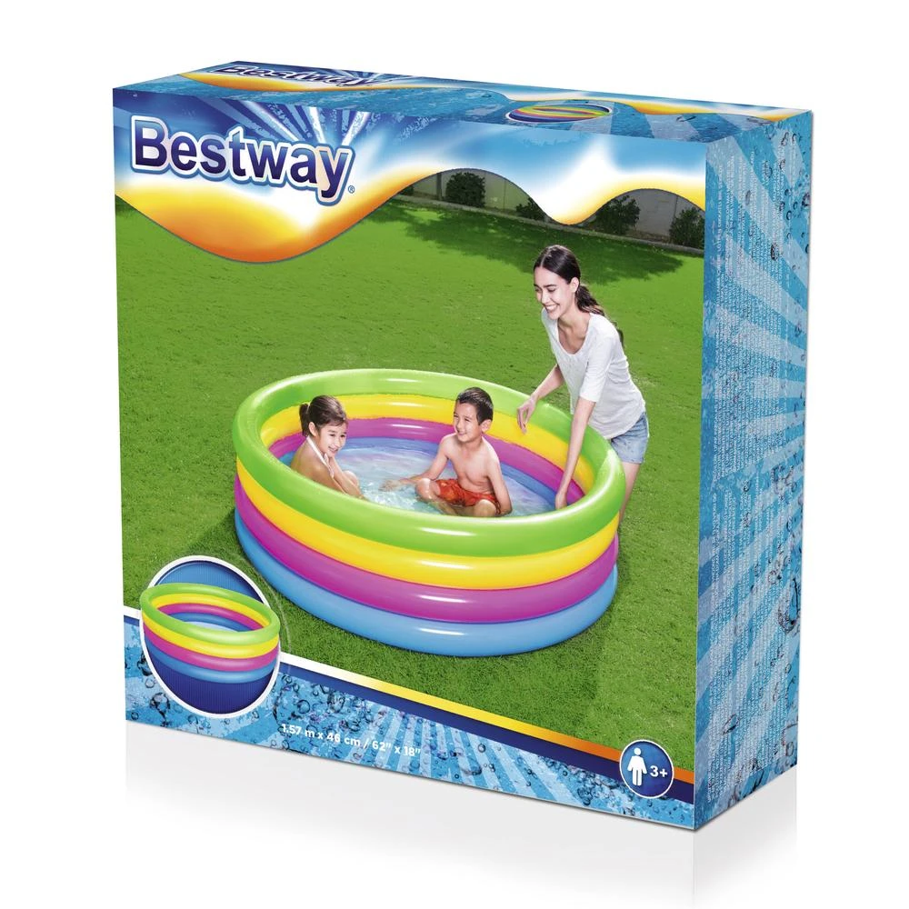 Pripučiamas baseinas Bestway Rainbow 157 cm x 46 cm, 51117