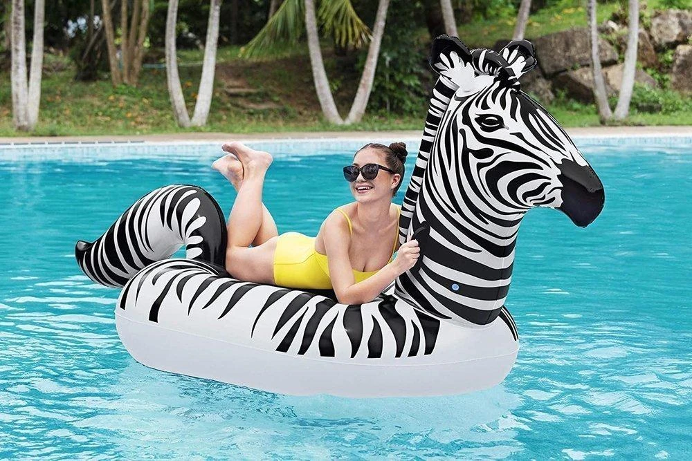 Pripučiamas plaustas Zebra LED Bestway, 254 x 142 cm