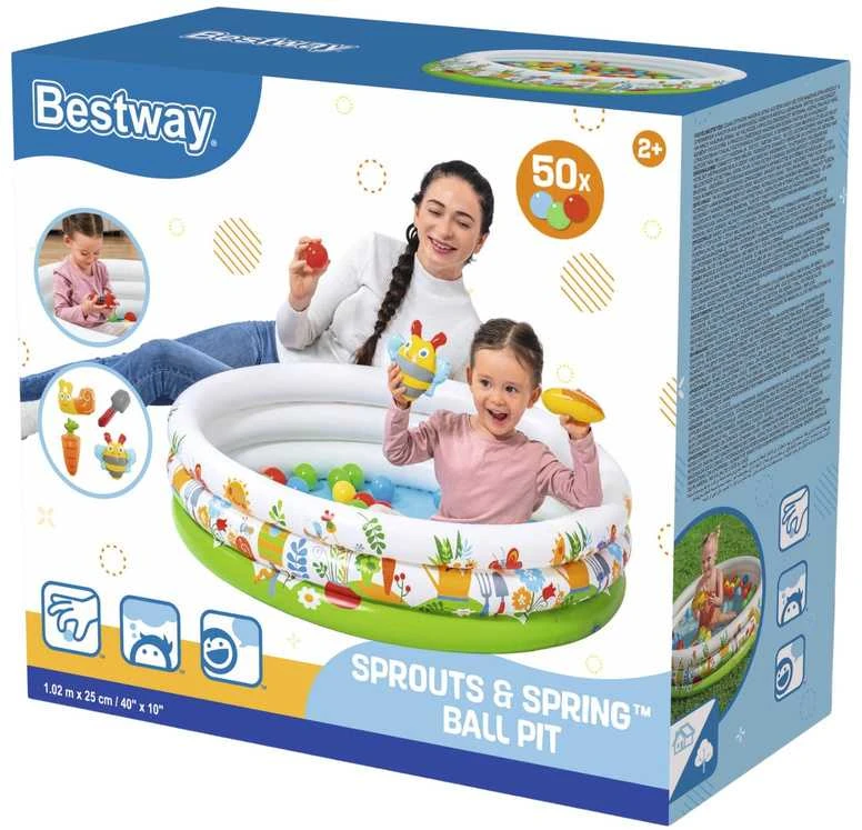 Pripučiamas baseinas su kamuoliukais Bestway Space