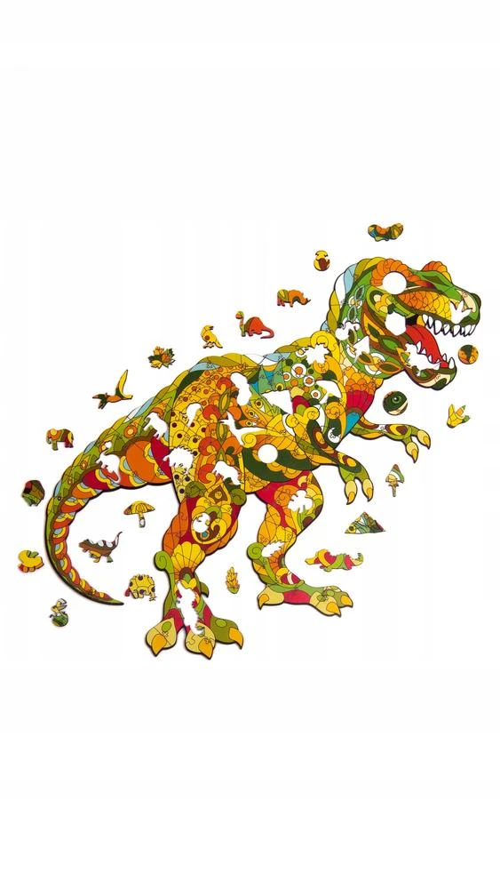 PuzzleOK Medinė dėlionė 72 vnt. - Tiranozauras Rex