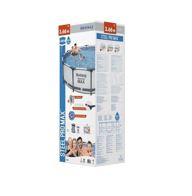Karkasinis baseinas 366 x 100 cm Bestway 56418