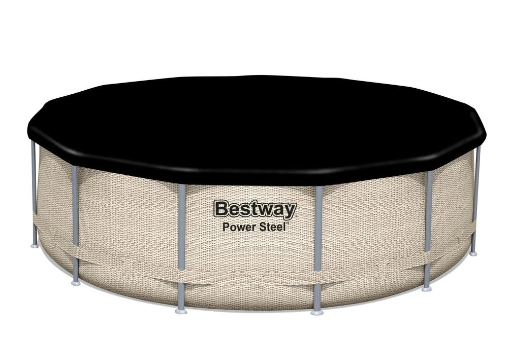 Baseinas su rėmu ir gaubtu 13FT 396x107 cm Power Steel BESTWAY