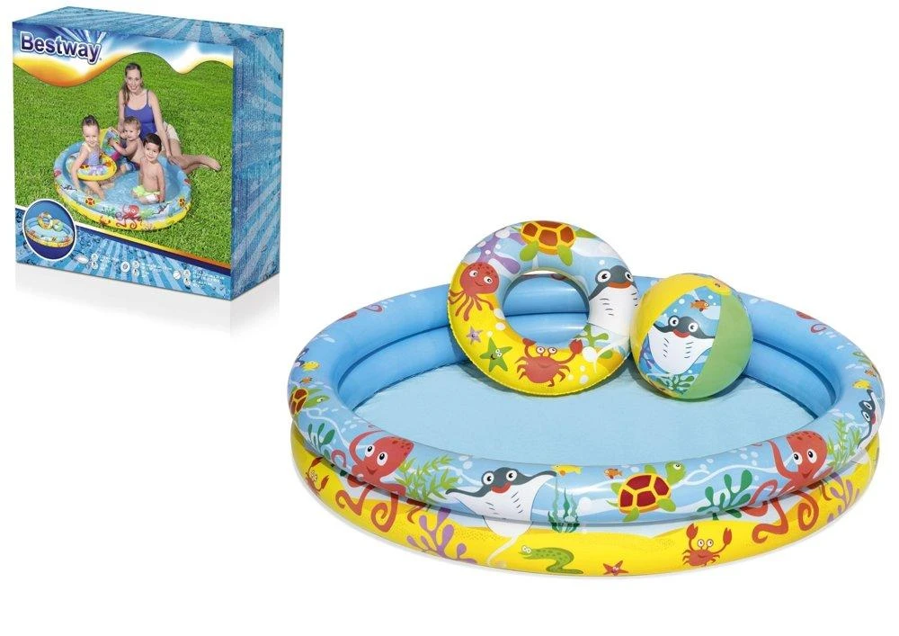 BESTWAY pripučiamas baseino rinkinys vaikams Play Pool , 1.22m x 0.20m, 51124