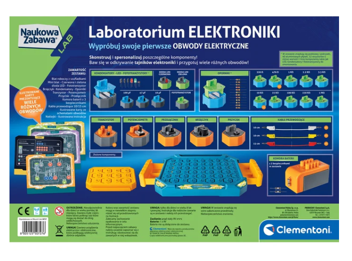Clementoni mokslo ir pramogų elektronikos laboratorija 50727
